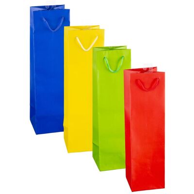 Idena, Emballage cadeau, Sac pour bouteilles uni 35x12x9cm assorti. FSC-Mix (1x) - Publicité Idena, Emballage cadeau, Sac pour bouteilles uni 35x12x9cm assorti. FSC-Mix (1x) - Publicité