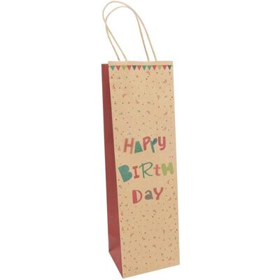 Idena, Emballage cadeau, Sac pour bouteilles B-Day 12x10x39cm FSC-Mix (1x) - Publicité Idena, Emballage cadeau, Sac pour bouteilles B-Day 12x10x39cm FSC-Mix (1x) - Publicité