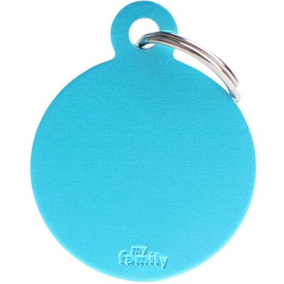 MyFamily Badge pour Animaux - Grand Enceinte en Aluminium Bleu Personnalisable - Publicité MyFamily Badge pour Animaux - Grand Enceinte en Aluminium Bleu Personnalisable - Publicité
