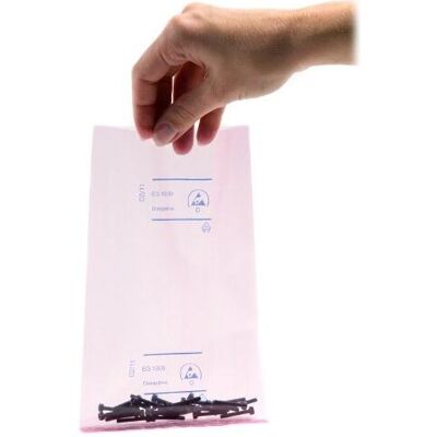 Safeguard, Matériaux d'emballage, Sachets ESD, roses, dissipateurs d'électricité statique, 50 µm, 254 x 305 mm, 100 pièces (100 pcs) - Publicité Safeguard, Matériaux d'emballage, Sachets ESD, roses, dissipateurs d'électricité statique, 50 µm, 254 x 305 mm, 100 pièces (100 pcs) - Publicité