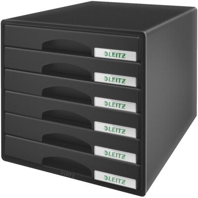 Leitz, Archivage + classement, Boîte à tiroirs Plus 6 tiroirs (A4) - Publicité Leitz, Archivage + classement, Boîte à tiroirs Plus 6 tiroirs (A4) - Publicité