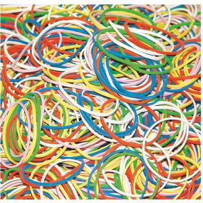 Donau, Élastique, RUBANS POUR 1 KG DE MÉLANGE DE COULEURS (7786001PL-99) (3000 pcs) - Publicité Donau, Élastique, RUBANS POUR 1 KG DE MÉLANGE DE COULEURS (7786001PL-99) (3000 pcs) - Publicité