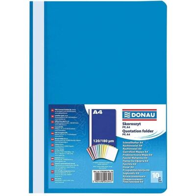 Donau, Archivage + classement, Attache à dégagement rapide – Bleu - Publicité Donau, Archivage + classement, Attache à dégagement rapide – Bleu - Publicité