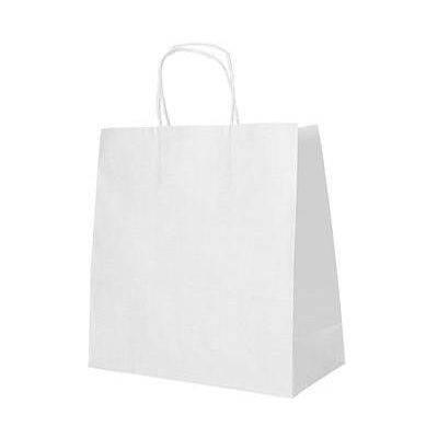 Papstar, Emballage cadeau, Sac de transport en papier, 250 x 260 x 170 mm, blancá (25x) - Publicité Papstar, Emballage cadeau, Sac de transport en papier, 250 x 260 x 170 mm, blancá (25x) - Publicité