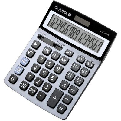 Olympia Calculatrice, LCD 6016 (Fonctionnement sur piles, Panneau solaire) - Publicité Olympia Calculatrice, LCD 6016 (Fonctionnement sur piles, Panneau solaire) - Publicité