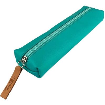BEE, Trousse, Trousse à crayons Bee-bee Trousse à crayons teckel éco-cuir turquoise pastel - Publicité BEE, Trousse, Trousse à crayons Bee-bee Trousse à crayons teckel éco-cuir turquoise pastel - Publicité