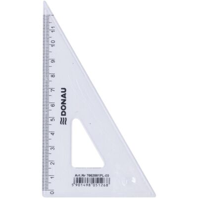 Donau, Règle, Géodésique, petit, 12cm, 60°, clair (12 cm) - Publicité Donau, Règle, Géodésique, petit, 12cm, 60°, clair (12 cm) - Publicité