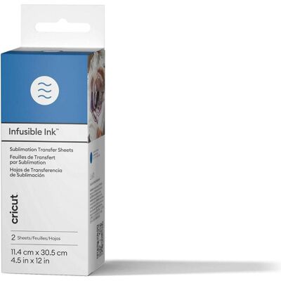 Cricut, Machine de découpe : accessoires, Infusible Ink Transfer Sheets 2-pack True Blue ideal size for MugPress (P) - Publicité Cricut, Machine de découpe : accessoires, Infusible Ink Transfer Sheets 2-pack True Blue ideal size for MugPress (P) - Publicité