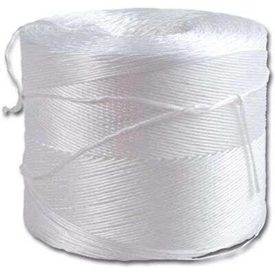 Magni Cordon en PP blanc, simple, 700 m, ficelle, fil, cordelette - Publicité Magni Cordon en PP blanc, simple, 700 m, ficelle, fil, cordelette - Publicité