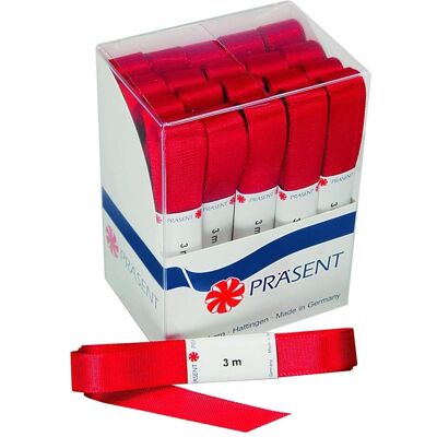 Magni, Emballage cadeau, Soie, 15 mm x 3 m, en écheveau, rouge (20x) - Publicité Magni, Emballage cadeau, Soie, 15 mm x 3 m, en écheveau, rouge (20x) - Publicité