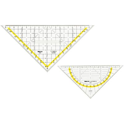 Aristo, Règle, Set Geocover 3en1, housse + AR1552 + AR1650/2, rouge basic - Publicité Aristo, Règle, Set Geocover 3en1, housse + AR1552 + AR1650/2, rouge basic - Publicité