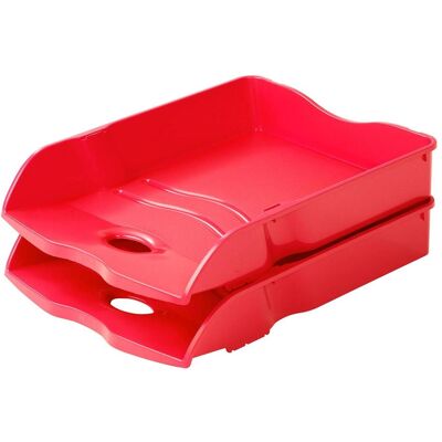 Han, Archivage + classement, Corbeille à courrier Re-LOOP, DIN A4 / C4, rouge Eco-plastique 100% recyclé, grande stabilité (A4) - Publicité Han, Archivage + classement, Corbeille à courrier Re-LOOP, DIN A4 / C4, rouge Eco-plastique 100% recyclé, grande stabilité (A4) - Publicité