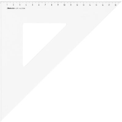 Aristo, Règle, Triangle plastique 45 (19 cm, Matières plastiques) - Publicité Aristo, Règle, Triangle plastique 45 (19 cm, Matières plastiques) - Publicité