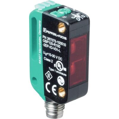 Pepperl+Fuchs OBP120-R100-2EP-IO-V31-L Capteur - Rouge, Portée 120mm - Détecte Marques - Publicité Pepperl+Fuchs OBP120-R100-2EP-IO-V31-L Capteur - Rouge, Portée 120mm - Détecte Marques - Publicité
