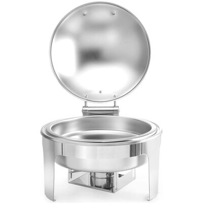Hendi Chafing dish rond Satinée, Chauffe-plats, Argent - Publicité Hendi Chafing dish rond Satinée, Chauffe-plats, Argent - Publicité