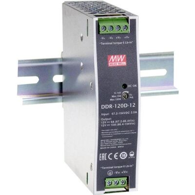 MeanWell, Distributeur de courant mobile, MEAN WELL DDR-120A-24, 120 W, 24 V, RoHS, 32 mm, 102 mm, 125,2 mm - Publicité MeanWell, Distributeur de courant mobile, MEAN WELL DDR-120A-24, 120 W, 24 V, RoHS, 32 mm, 102 mm, 125,2 mm - Publicité