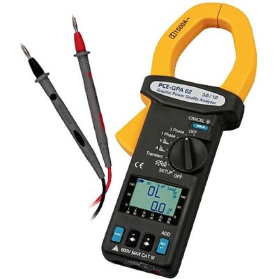 Analyseur de Qualité d'Énergie PCE Instruments - Pinces ampèremétriques, 1/3 Phase - Publicité Analyseur de Qualité d'Énergie PCE Instruments - Pinces ampèremétriques, 1/3 Phase - Publicité