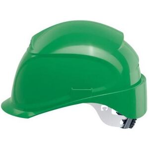 Uvex, Casque + charlotte, Casque de protection airwing B-S-WR 9762431 vert avec ventilations - Publicité Uvex, Casque + charlotte, Casque de protection airwing B-S-WR 9762431 vert avec ventilations - Publicité