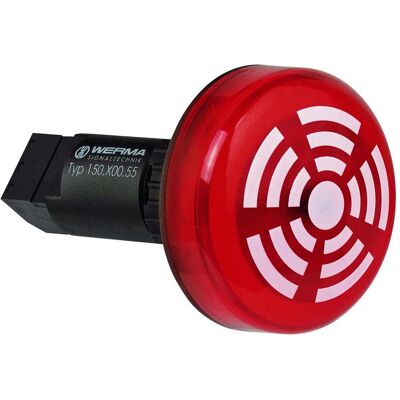Werma, Sécurité personnelle, Buzzer + Voyant Rouge 24vcc - Publicité Werma, Sécurité personnelle, Buzzer + Voyant Rouge 24vcc - Publicité