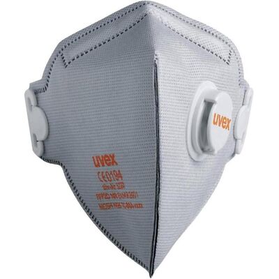 Uvex, Masque de protection respiratoire, silv-Air classic 3220 8763220 Masque anti-poussière fin avec valve FFP2 15 pcs. DIN EN 149:2001 (FFP2) - Publicité Uvex, Masque de protection respiratoire, silv-Air classic 3220 8763220 Masque anti-poussière fin avec valve FFP2 15 pcs. DIN EN 149:2001 (FFP2) - Publicité