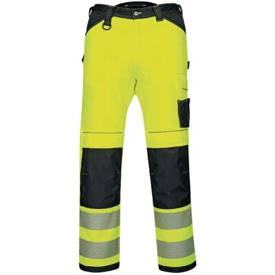 Portwest, Pantalon de travail, Pantalon de sécurité PW340, classe 2, jaune/noir, taille 52 (52) - Publicité Portwest, Pantalon de travail, Pantalon de sécurité PW340, classe 2, jaune/noir, taille 52 (52) - Publicité
