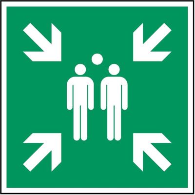 Brady, Signalisation de sécurité, B-7667, ISO 7010 Panneau de sécurité au sol - Point de collecte (E007), Polyéthylène laminé - Publicité Brady, Signalisation de sécurité, B-7667, ISO 7010 Panneau de sécurité au sol - Point de collecte (E007), Polyéthylène laminé - Publicité