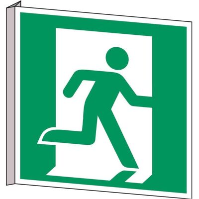 Brady, Signalisation de sécurité, Plaque de sécurité ISO - sortie de secours à droite - Publicité Brady, Signalisation de sécurité, Plaque de sécurité ISO - sortie de secours à droite - Publicité