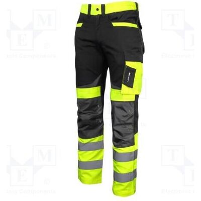 Lahti Pro, Pantalon de travail, Salopette, taille : L, noir/jaune de signalisation, coupe ajustée, 270 g/m² (L) - Publicité Lahti Pro, Pantalon de travail, Salopette, taille : L, noir/jaune de signalisation, coupe ajustée, 270 g/m² (L) - Publicité