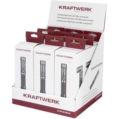Kraftwerk - Display LED High Power - 18 cm - Lampe torche - Publicité Kraftwerk - Display LED High Power - 18 cm - Lampe torche - Publicité