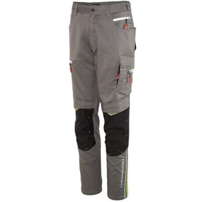 Magni, Pantalon de travail, Herren-Bundhose Flex grau/schwarz/lime Gr. 52 FORTIS (52) - Publicité Magni, Pantalon de travail, Herren-Bundhose Flex grau/schwarz/lime Gr. 52 FORTIS (52) - Publicité