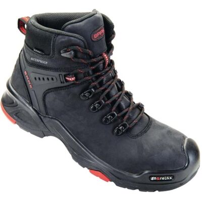 Baak, Chaussures de travail, Botte de sécurité Bailey taille 45 noir/rouge S3 SRC HRO WR EN ISO 20345 Cuir vachette (S3, 45) - Publicité Baak, Chaussures de travail, Botte de sécurité Bailey taille 45 noir/rouge S3 SRC HRO WR EN ISO 20345 Cuir vachette (S3, 45) - Publicité