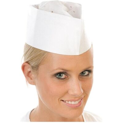 Charpe de Chef Hygostar - Blanc, Réglable, Jetable - Publicité Charpe de Chef Hygostar - Blanc, Réglable, Jetable - Publicité