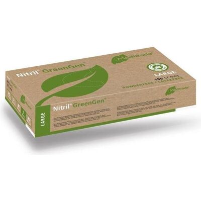Meditrade Nitrile GreenGen Gants en nitrile - Biodégradables, Vert, 10x100 - Publicité Meditrade Nitrile GreenGen Gants en nitrile - Biodégradables, Vert, 10x100 - Publicité