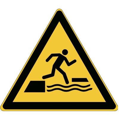 Brady, Signalisation de sécurité, Panneau de sécurité ISO - Avertissement entrer ou sortir d'une surface flottante entraîne un - Publicité Brady, Signalisation de sécurité, Panneau de sécurité ISO - Avertissement entrer ou sortir d'une surface flottante entraîne un - Publicité