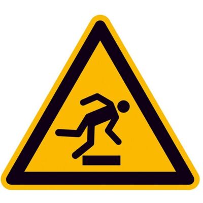 BRW, Signalisation de sécurité, Panneaux de signalisation risque de trébuchement - 10 cm - Publicité BRW, Signalisation de sécurité, Panneaux de signalisation risque de trébuchement - 10 cm - Publicité