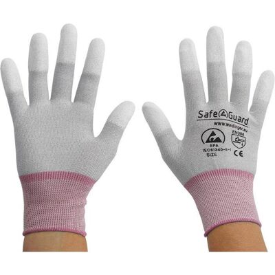 Top Swede, Gants de protection, Gant ESD, bouts de doigts enduits (gris) Taille XS : gris/baie (XS) - Publicité Top Swede, Gants de protection, Gant ESD, bouts de doigts enduits (gris) Taille XS : gris/baie (XS) - Publicité