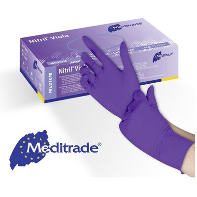 Meditrade Gants en Nitrile Violet - Gants - Publicité Meditrade Gants en Nitrile Violet - Gants - Publicité