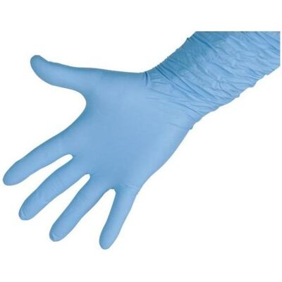 Kerbl, Gants de protection, Nitril PremiumPlus, taille XXL 8mil à usage unique, 50 pcs, bleu non poudré (XXL) - Publicité Kerbl, Gants de protection, Nitril PremiumPlus, taille XXL 8mil à usage unique, 50 pcs, bleu non poudré (XXL) - Publicité