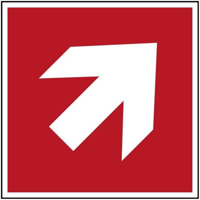 Brady, Signalisation de sécurité, ISO Safety Sign - Direction - Publicité Brady, Signalisation de sécurité, ISO Safety Sign - Direction - Publicité