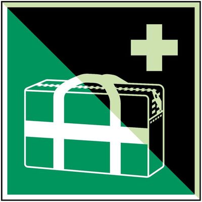Brady, Signalisation de sécurité, Étiquette de sécurité ISO - Sacoche d'urgence pour médecin - Publicité Brady, Signalisation de sécurité, Étiquette de sécurité ISO - Sacoche d'urgence pour médecin - Publicité