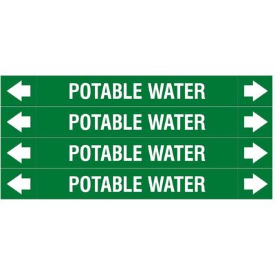 Brady, Signalisation de sécurité, ASME - Marqueurs de tubes - Eau potable - Publicité Brady, Signalisation de sécurité, ASME - Marqueurs de tubes - Eau potable - Publicité