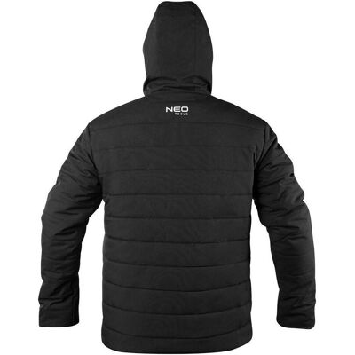 Topex, Veste de travail, Veste de travail d'hiver avec capuche noir, 100 % polyester M (M) - Publicité Topex, Veste de travail, Veste de travail d'hiver avec capuche noir, 100 % polyester M (M) - Publicité