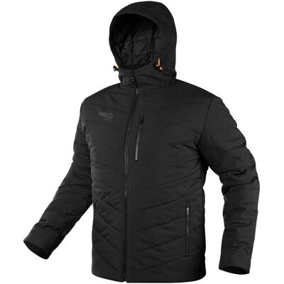 Topex, Veste de travail, Veste de travail d'hiver avec capuche noir, 100 % polyester XXL (XXL) - Publicité Topex, Veste de travail, Veste de travail d'hiver avec capuche noir, 100 % polyester XXL (XXL) - Publicité
