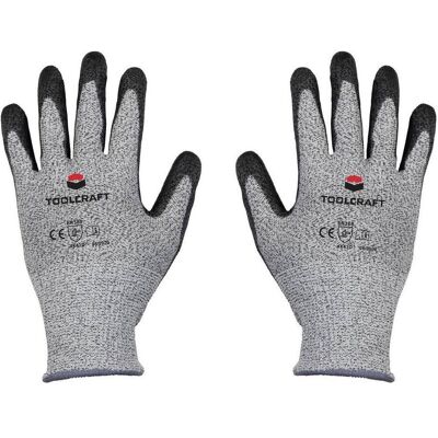 Toolcraft, Gants de protection, Gant de protection anti-coupures niveau D avec revêtement PU taille 8 (8) - Publicité Toolcraft, Gants de protection, Gant de protection anti-coupures niveau D avec revêtement PU taille 8 (8) - Publicité