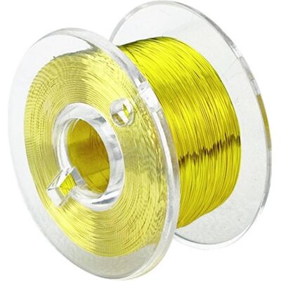 Donau Elektronik Fil de cuivre - 0,10mm, 100m, Jaune - Câble - Publicité Donau Elektronik Fil de cuivre - 0,10mm, 100m, Jaune - Câble - Publicité