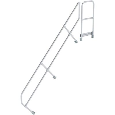 Munk Günzburger Steigtechnik Garde-corps Aluminium pour Escaliers à 45° avec Plateforme - 10 Marches - Publicité Munk Günzburger Steigtechnik Garde-corps Aluminium pour Escaliers à 45° avec Plateforme - 10 Marches - Publicité