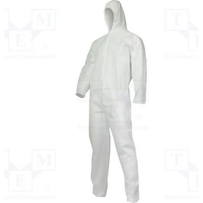 Lahti Pro, Combinaison de protection + bleu de travail, Combinaison de protection, taille XL, blanche, avec capuche, 50 g/m² (XL) - Publicité Lahti Pro, Combinaison de protection + bleu de travail, Combinaison de protection, taille XL, blanche, avec capuche, 50 g/m² (XL) - Publicité
