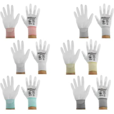 Top Swede, Gants de protection, Gant ESD, paume enduite (blanc) Taille XS:blanc/orange (XS) - Publicité Top Swede, Gants de protection, Gant ESD, paume enduite (blanc) Taille XS:blanc/orange (XS) - Publicité