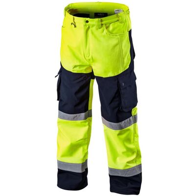 Topex, Pantalon de travail, Pantalon de signalisation Softshell avec bandes réfléchissantes jaune fluo M (M) - Publicité Topex, Pantalon de travail, Pantalon de signalisation Softshell avec bandes réfléchissantes jaune fluo M (M) - Publicité