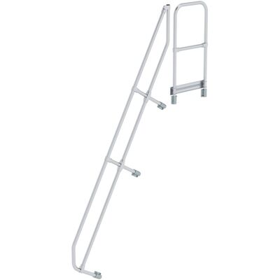 Munk Günzburger Steigtechnik Main rail en aluminium pour escalier 60° avec plateforme - Main rail d'escalier - Publicité Munk Günzburger Steigtechnik Main rail en aluminium pour escalier 60° avec plateforme - Main rail d'escalier - Publicité